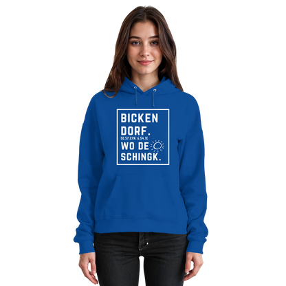 Wo de Sonn schingk - Bickendorf Druck - Basic Unisex Hoodie