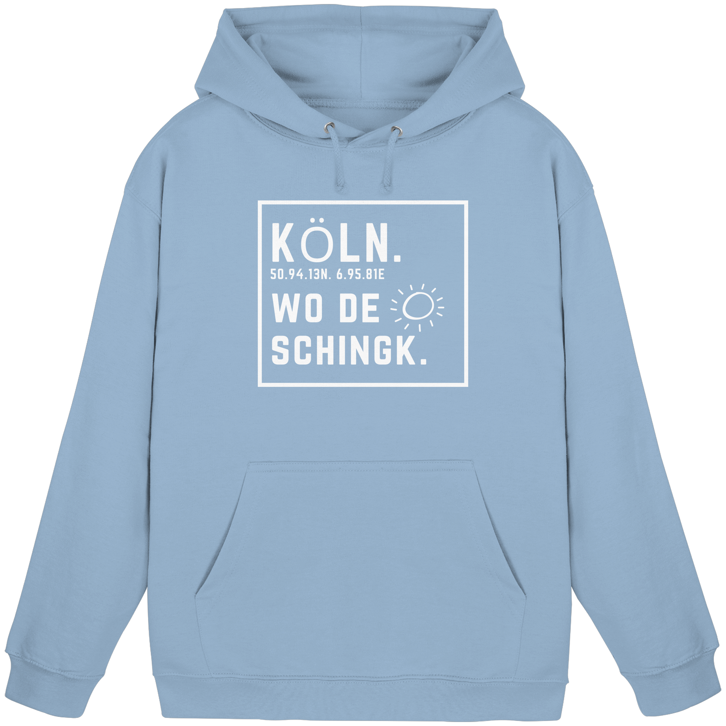 Wo de Sonn schingk - Köln Druck - Basic Unisex Hoodie