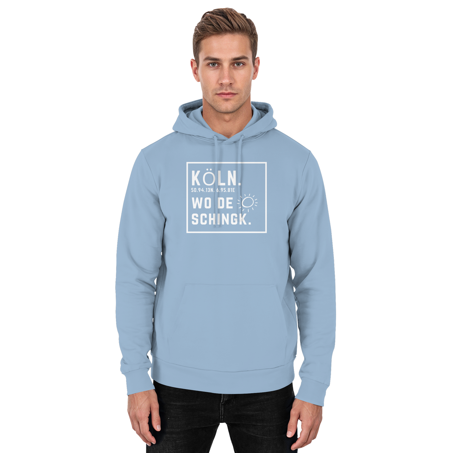 Wo de Sonn schingk - Köln Druck - Basic Unisex Hoodie