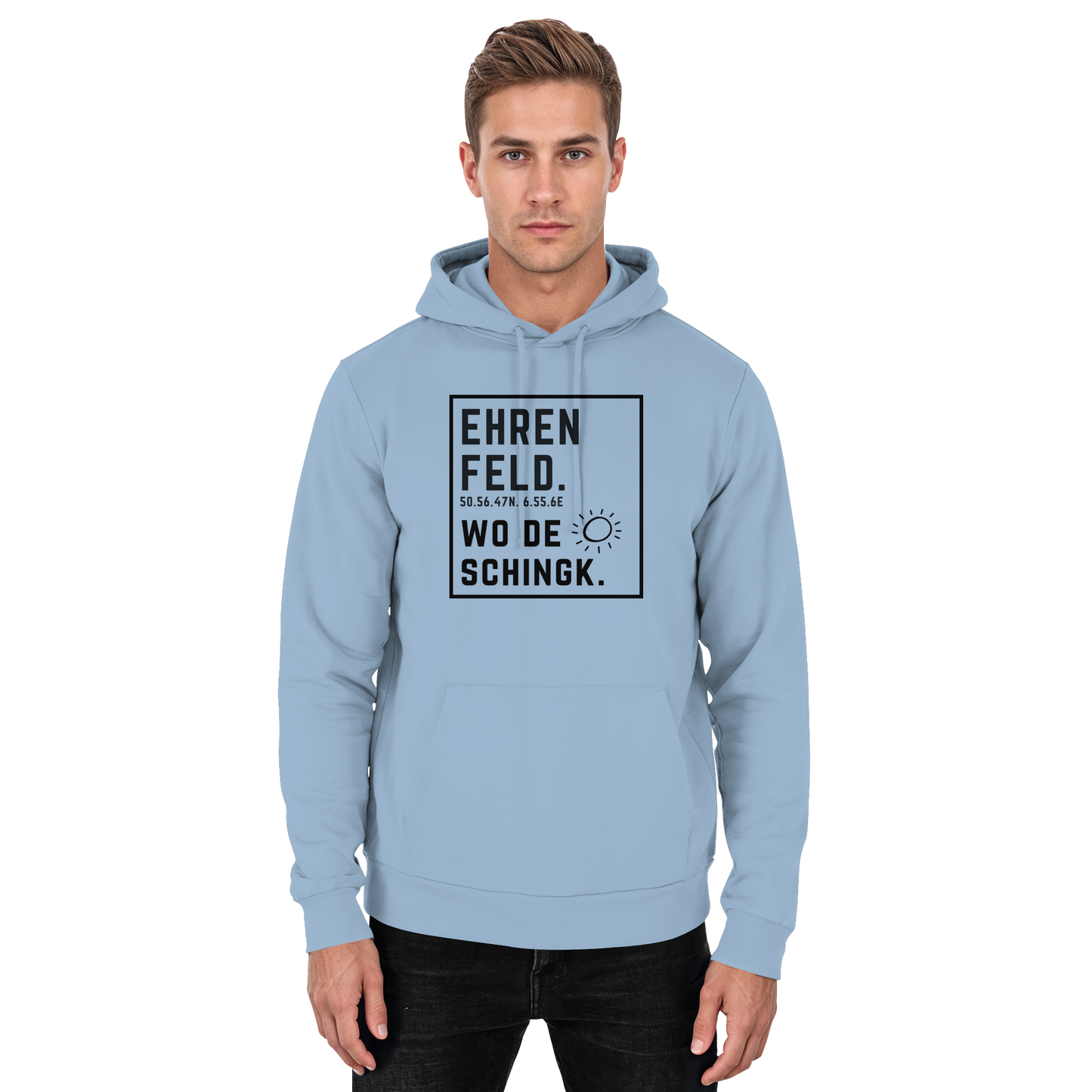 Wo de Sonn schingk - Ehrenfeld Druck  - Basic Unisex Hoodie