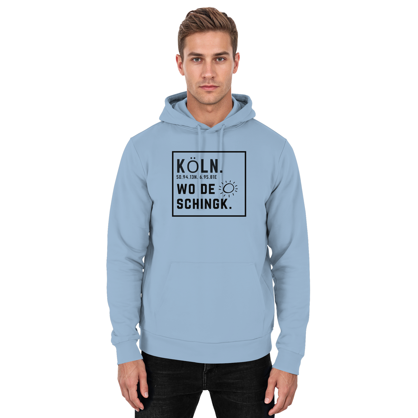 Wo de Sonn schingk - Köln Druck   - Basic Unisex Hoodie