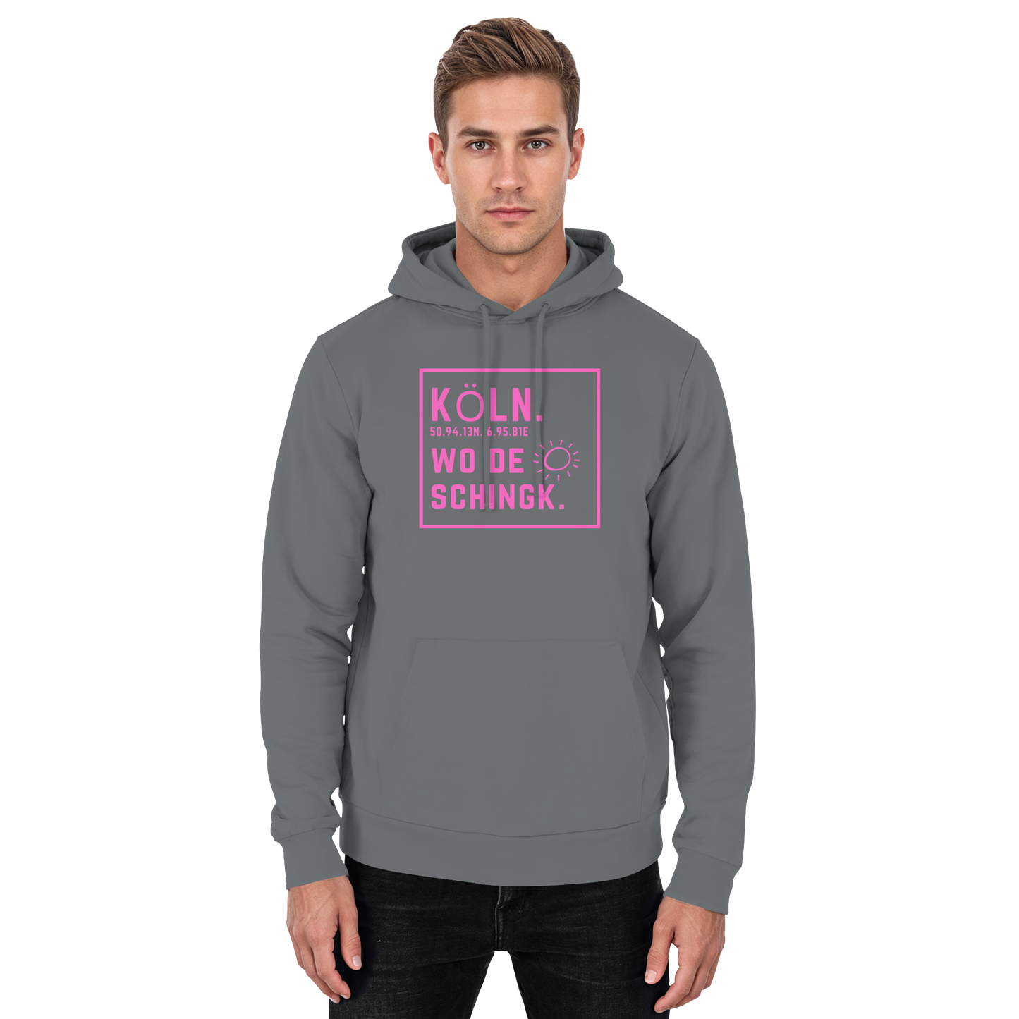 Wo de Sonn schingk - Köln Druck  - Basic Unisex Hoodie