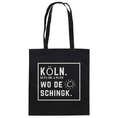 Wo de Sonn schingk - Köln Druck - Baumwolltasche