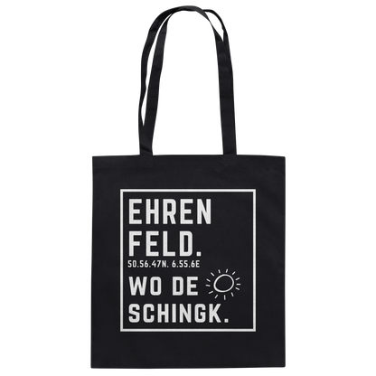 Wo de Sonn schingk - Ehrenfeld Druck - Baumwolltasche