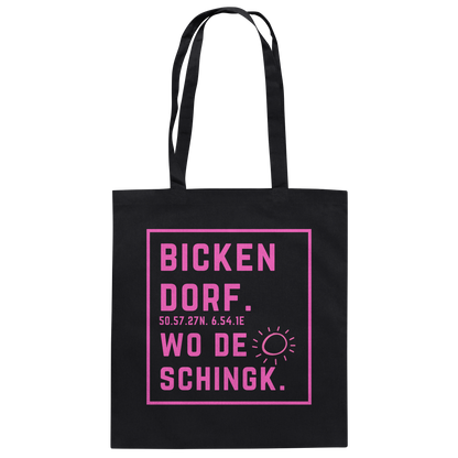 Wo de Sonn schingk - Bickendorf Druck  - Baumwolltasche