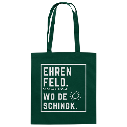 Wo de Sonn schingk - Ehrenfeld Druck - Baumwolltasche