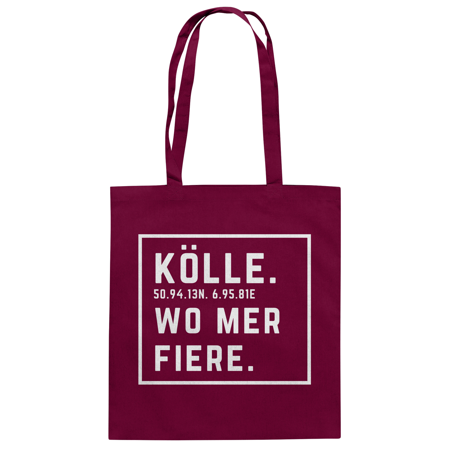 Kölle Fiere Druck  - Baumwolltasche