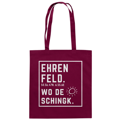 Wo de Sonn schingk - Ehrenfeld Druck - Baumwolltasche