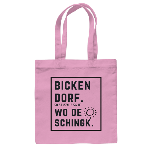 Wo de Sonn schingk - Bickendorf Druck  - Baumwolltasche