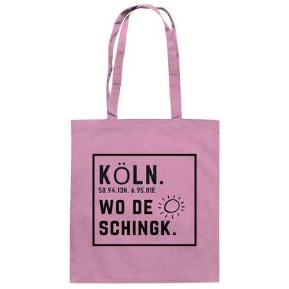 Wo de Sonn schingk - Köln Druck - Accessoires - Baumwolltasche