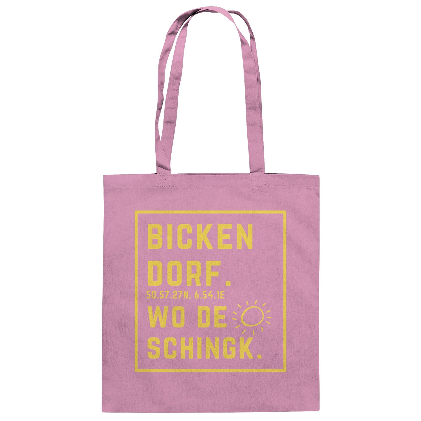 Wo de Sonn schingk - Bickendorf Druck - Baumwolltasche