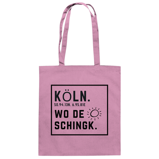 Wo de Sonn schingk - Köln Druck   - Baumwolltasche