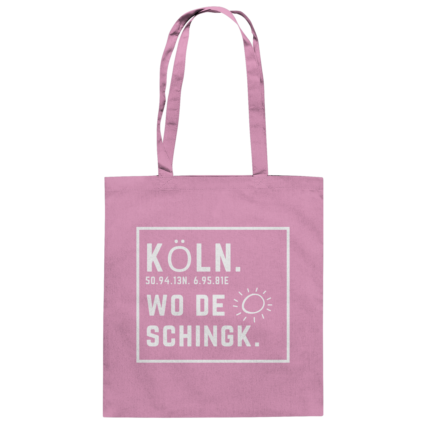 Wo de Sonn schingk - Köln Druck - Baumwolltasche