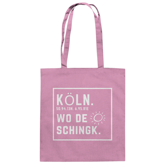 Wo de Sonn schingk - Köln Druck - Baumwolltasche