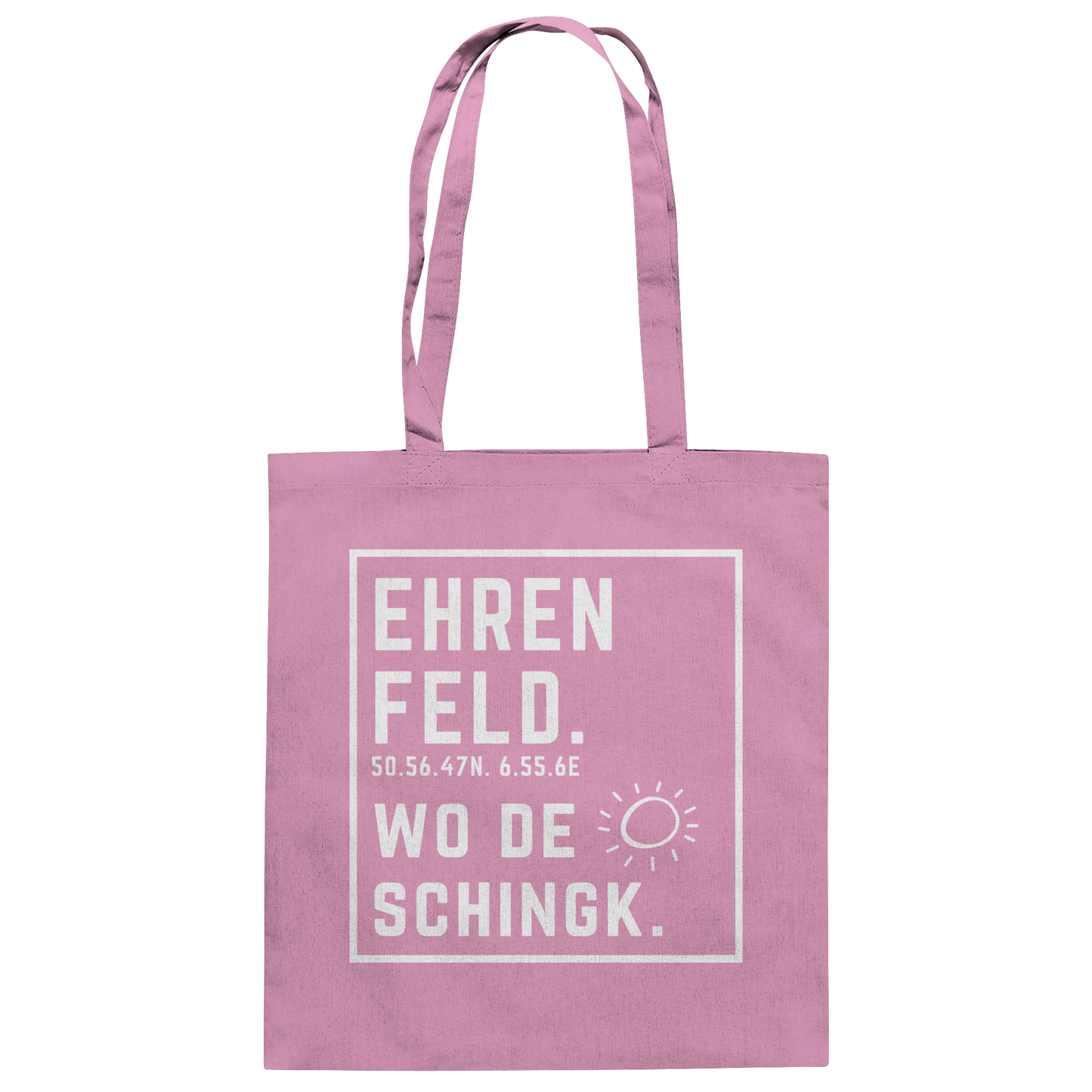 Wo de Sonn schingk - Ehrenfeld Druck - Baumwolltasche