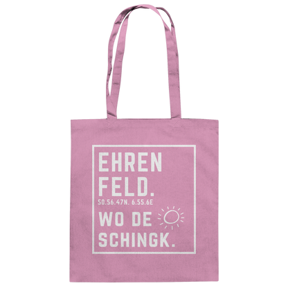 Wo de Sonn schingk - Ehrenfeld Druck - Baumwolltasche