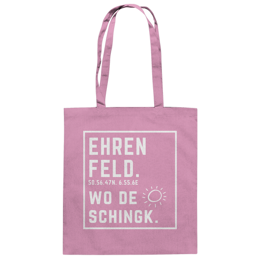 Wo de Sonn schingk - Ehrenfeld Druck - Baumwolltasche