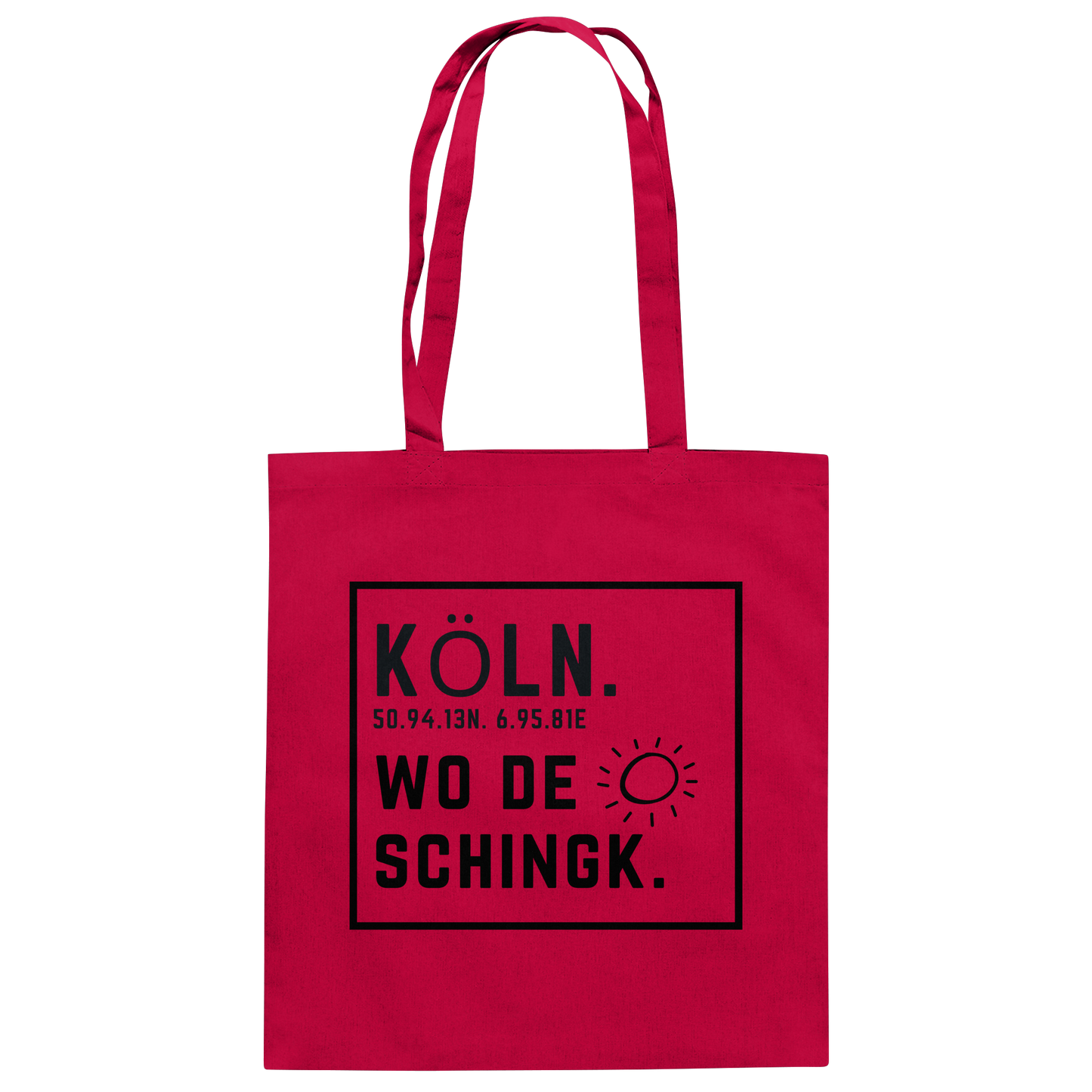 Wo de Sonn schingk - Köln Druck - Accessoires - Baumwolltasche