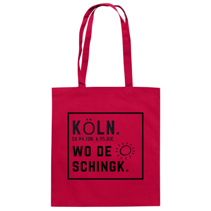 Wo de Sonn schingk - Köln Druck - Accessoires - Baumwolltasche