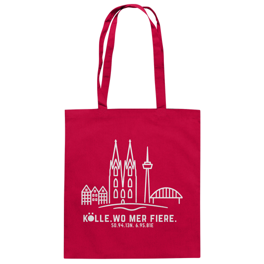Skyline Fiere Druck - Baumwolltasche