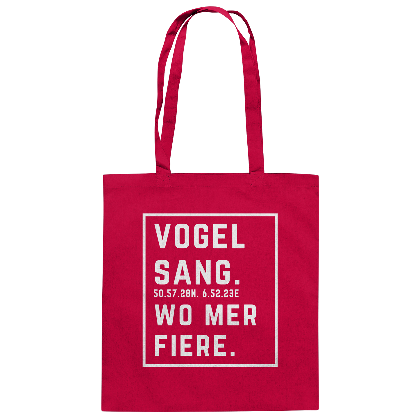 Vogelsang Fiere Druck - Baumwolltasche