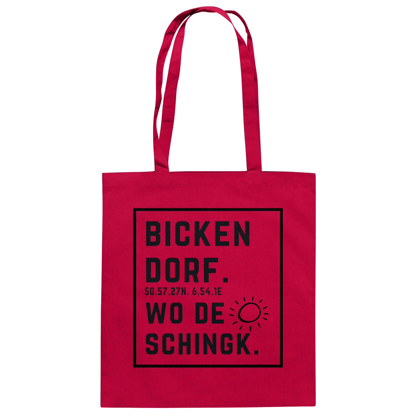 Wo de Sonn schingk - Bickendorf Druck - Accessoires - Baumwolltasche