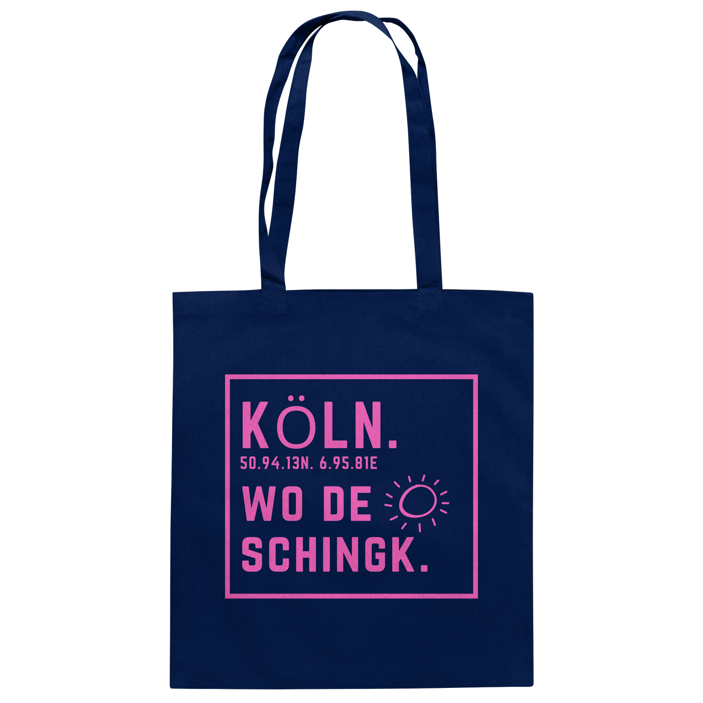 Wo de Sonn schingk - Köln Druck  - Baumwolltasche