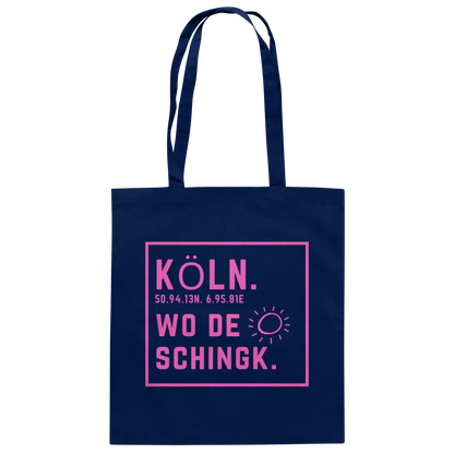 Wo de Sonn schingk - Köln Druck  - Baumwolltasche