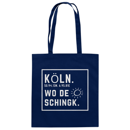 Wo de Sonn schingk - Köln Druck - Baumwolltasche