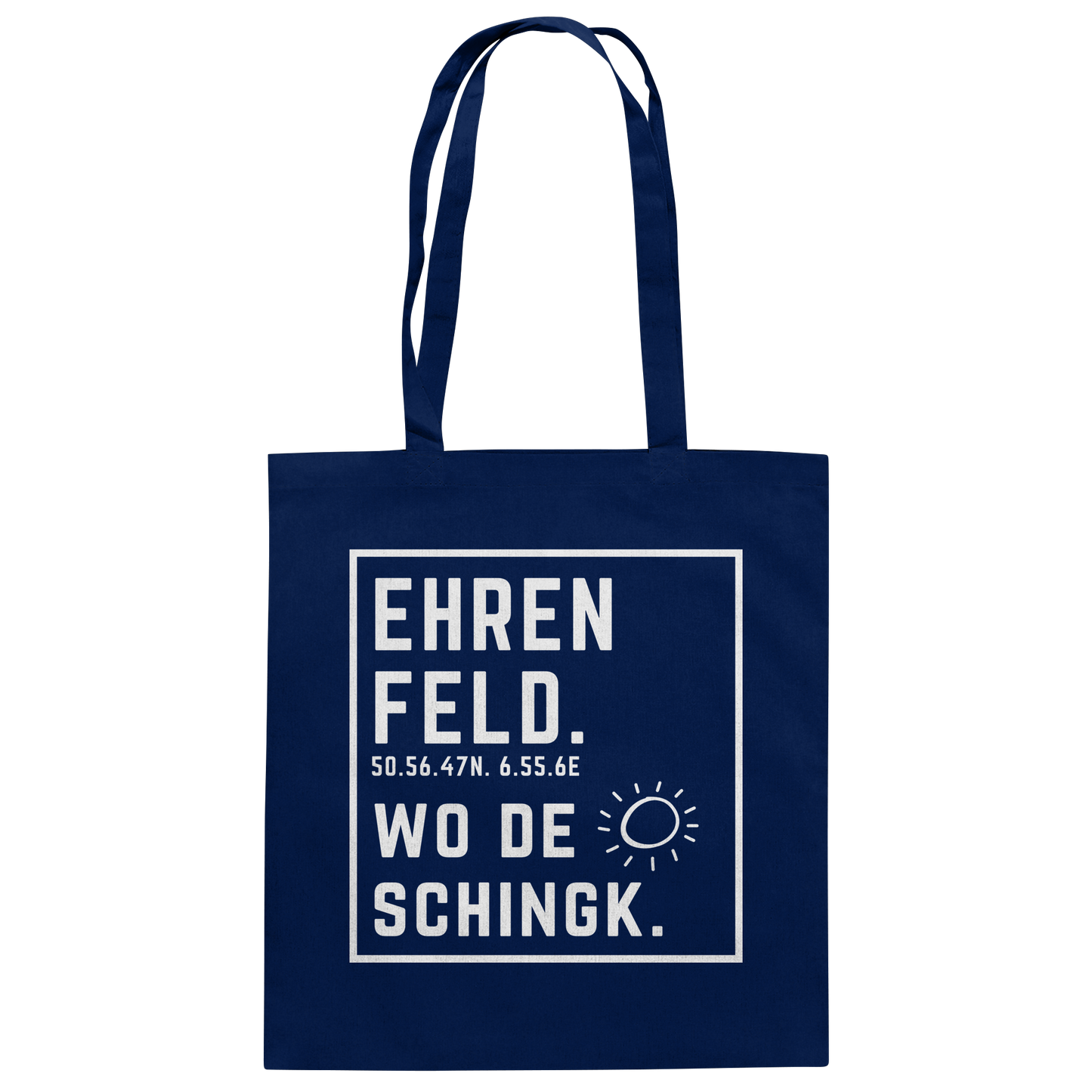 Wo de Sonn schingk - Ehrenfeld Druck - Baumwolltasche