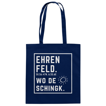 Wo de Sonn schingk - Ehrenfeld Druck - Baumwolltasche