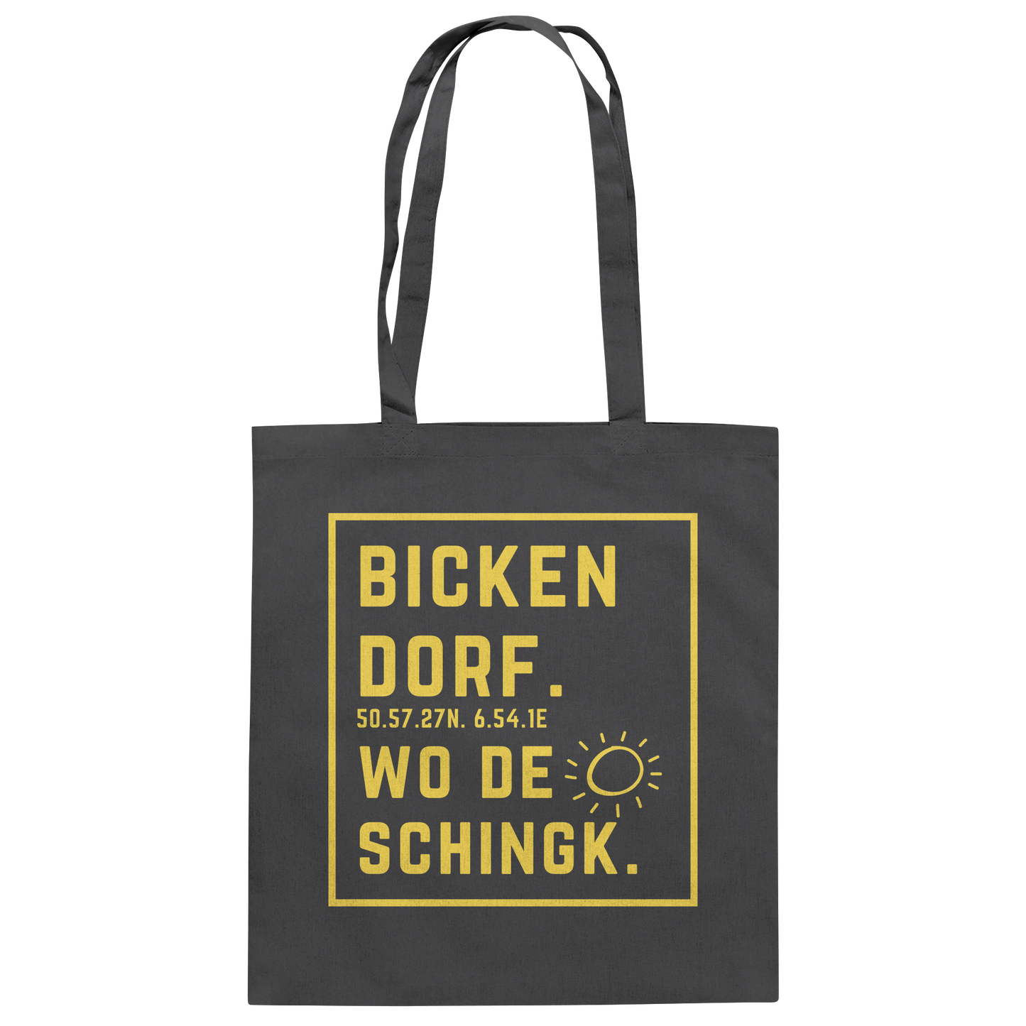 Wo de Sonn schingk - Bickendorf Druck - Baumwolltasche
