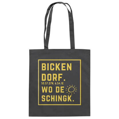 Wo de Sonn schingk - Bickendorf Druck - Baumwolltasche