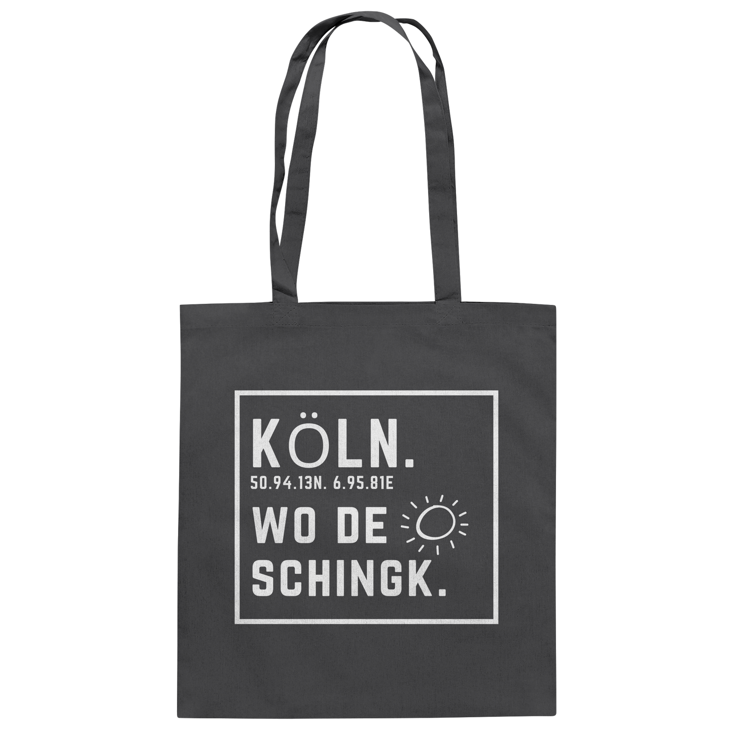 Wo de Sonn schingk - Köln Druck - Baumwolltasche