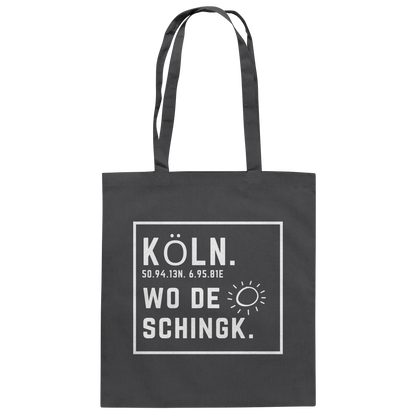 Wo de Sonn schingk - Köln Druck - Baumwolltasche