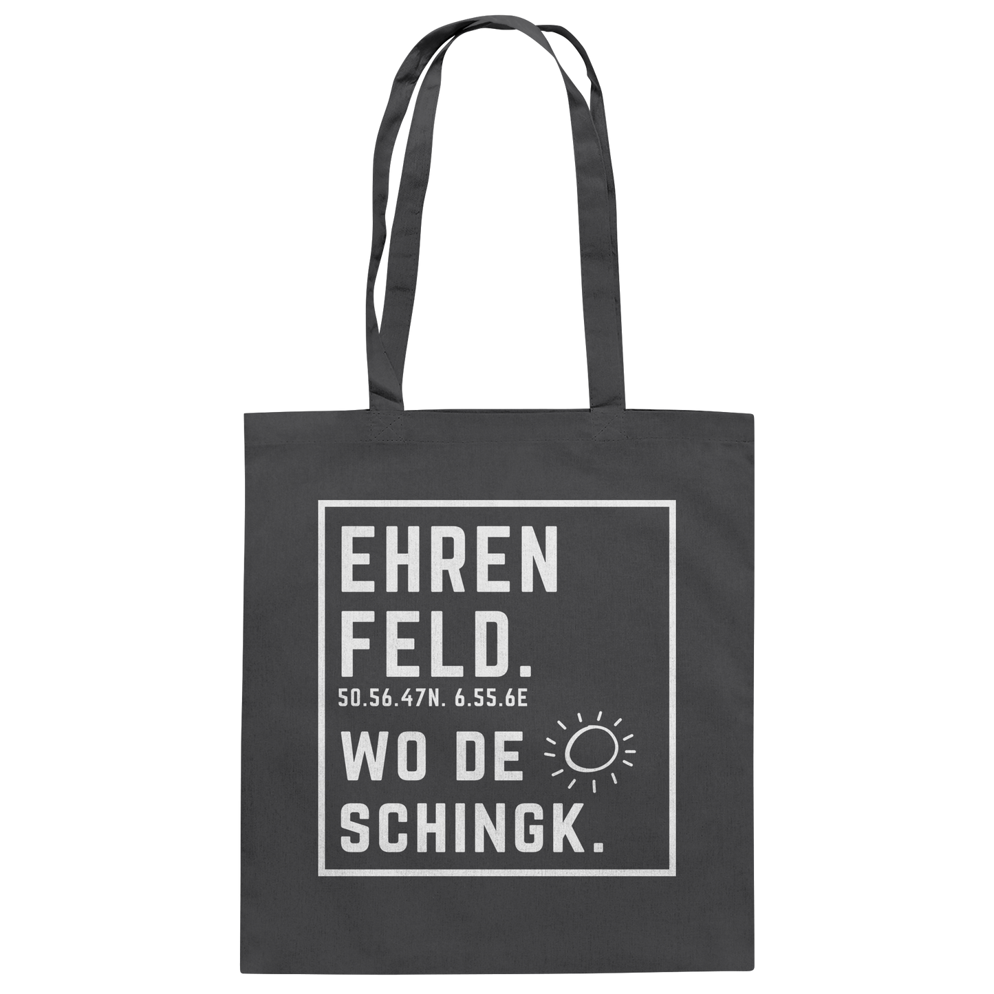 Wo de Sonn schingk - Ehrenfeld Druck - Baumwolltasche