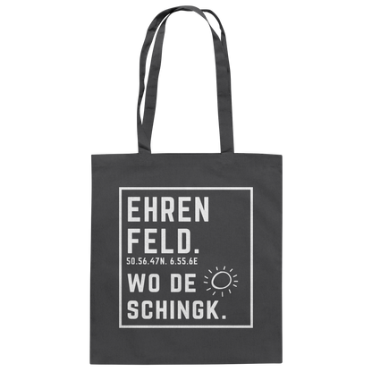 Wo de Sonn schingk - Ehrenfeld Druck - Baumwolltasche