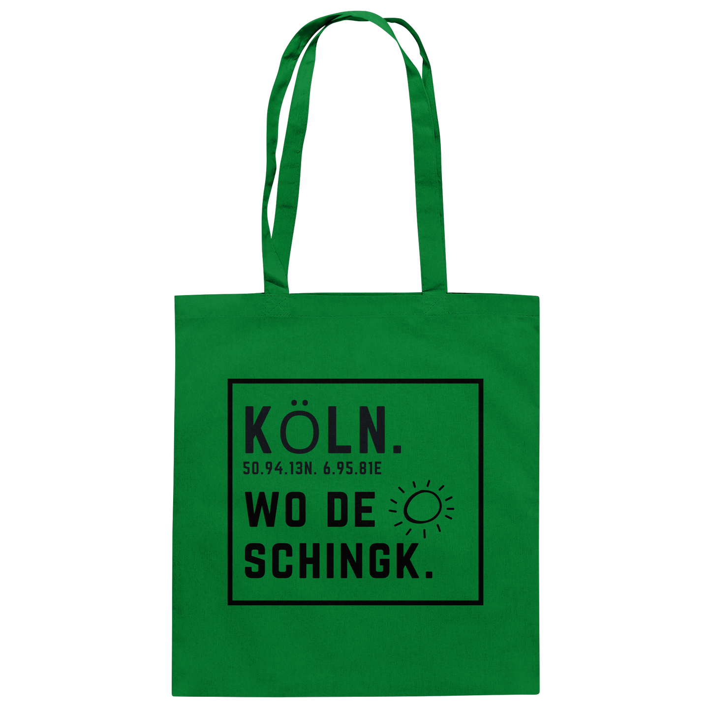 Wo de Sonn schingk - Köln Druck - Accessoires - Baumwolltasche