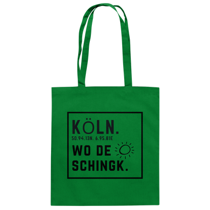 Wo de Sonn schingk - Köln Druck - Accessoires - Baumwolltasche