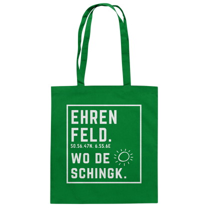 Wo de Sonn schingk - Ehrenfeld Druck - Baumwolltasche