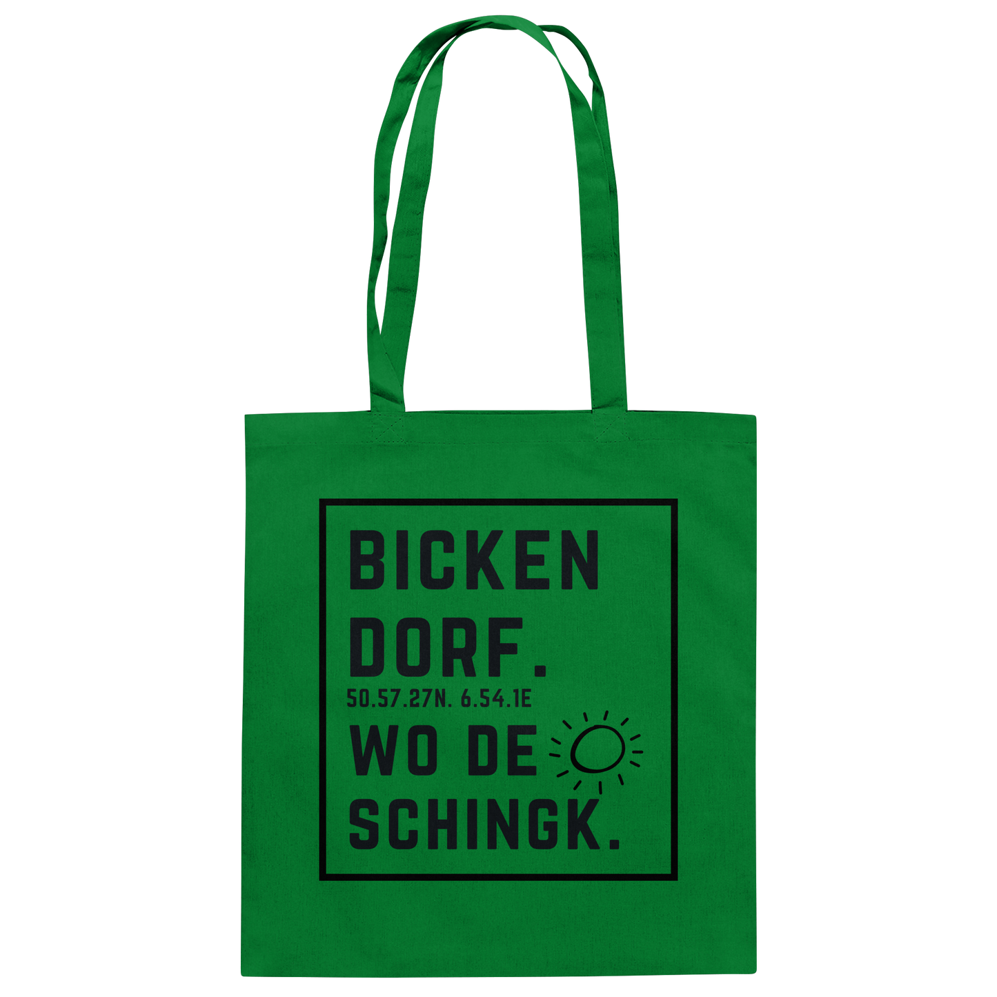 Wo de Sonn schingk - Bickendorf Druck - Accessoires - Baumwolltasche