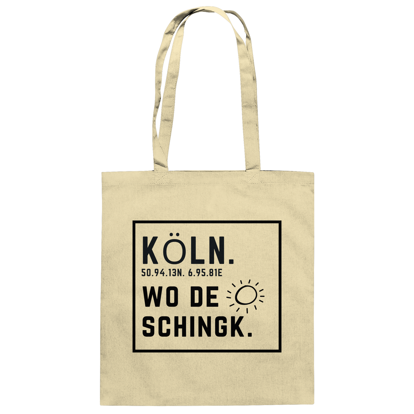Wo de Sonn schingk - Köln Druck - Accessoires - Baumwolltasche