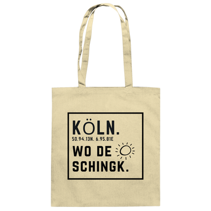 Wo de Sonn schingk - Köln Druck - Accessoires - Baumwolltasche