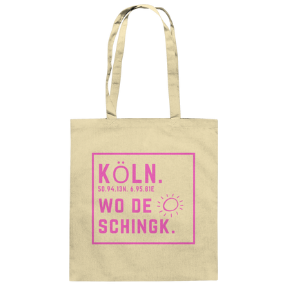 Wo de Sonn schingk - Köln Druck  - Baumwolltasche