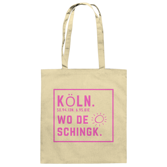 Wo de Sonn schingk - Köln Druck  - Baumwolltasche