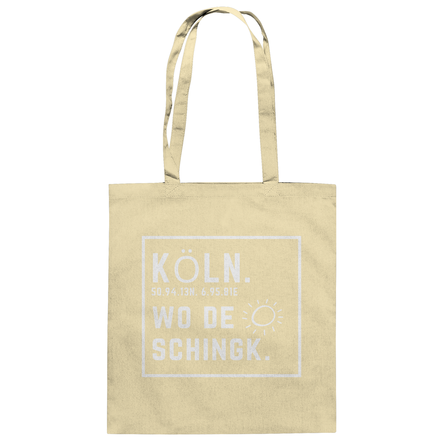 Wo de Sonn schingk - Köln Druck - Baumwolltasche