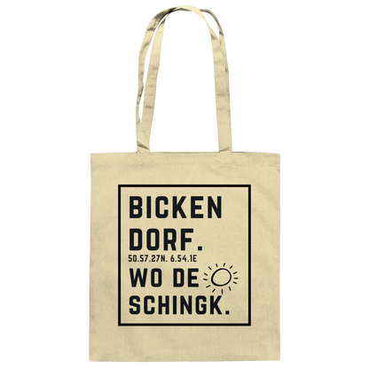 Wo de Sonn schingk - Bickendorf Druck - Accessoires - Baumwolltasche
