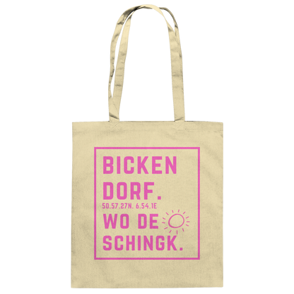 Wo de Sonn schingk - Bickendorf Druck  - Baumwolltasche