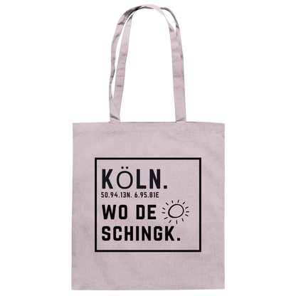 Wo de Sonn schingk - Köln Druck - Accessoires - Baumwolltasche