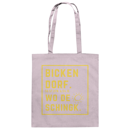 Wo de Sonn schingk - Bickendorf Druck - Baumwolltasche